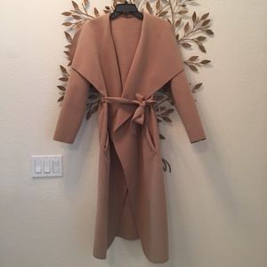 No brand name lightweight camel coat. One size